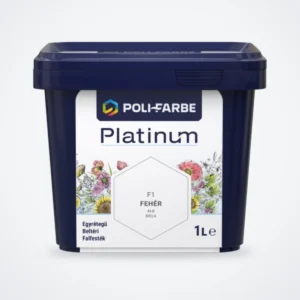 Poli-Farbe Platinum beltéri falfesték Fehér F1 1 L – HelloMester Kecskemét