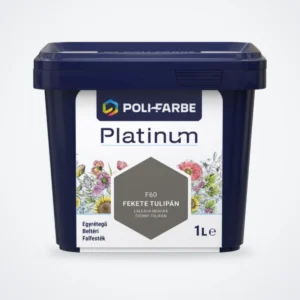 Poli-Farbe Platinum beltéri falfesték Fekete tulipán F60 1 L – HelloMester Kecskemét
