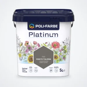 Poli-Farbe Platinum beltéri falfesték Fekete tulipán F60 5 L – HelloMester Kecskemét