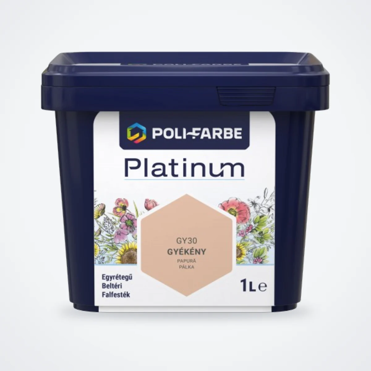 Poli-Farbe Platinum beltéri falfesték Gyékény GY30 1 L – HelloMester Kecskemét