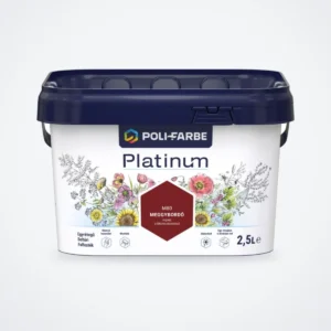 Poli-Farbe Platinum beltéri falfesték Meggybordó M80 2,5 L – HelloMester Kecskemét