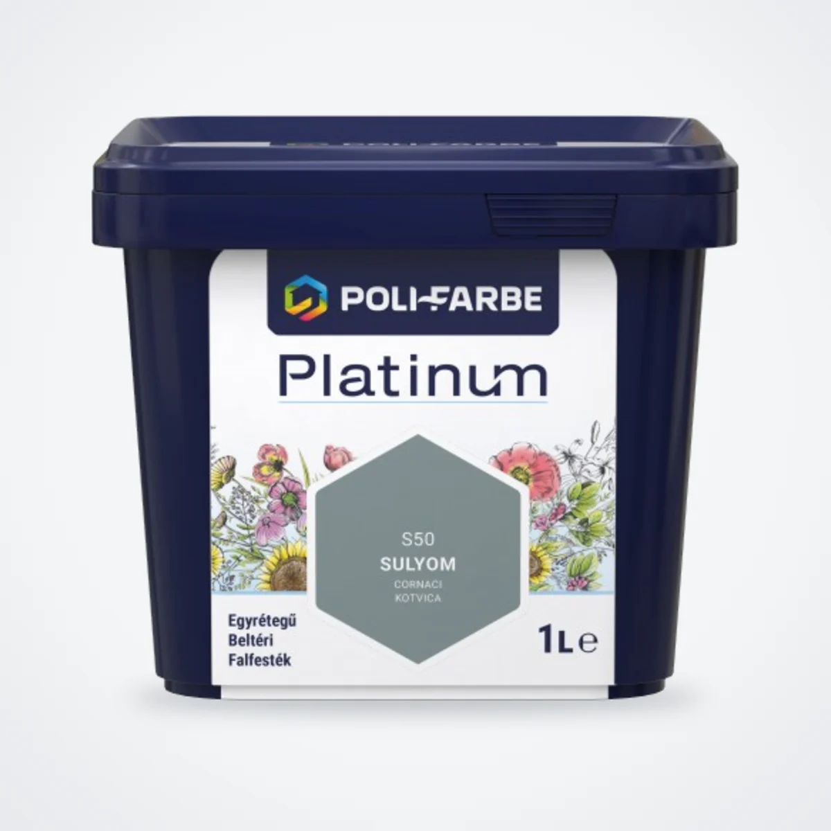 Poli-Farbe Platinum beltéri falfesték Sulyom S50 1 L – HelloMester Kecskemét