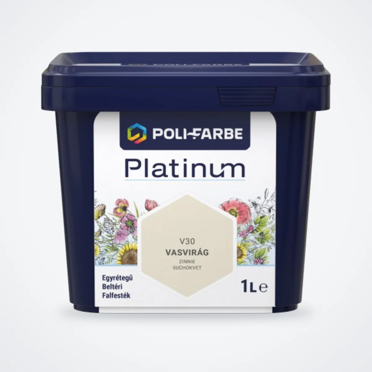 Poli-Farbe Platinum beltéri falfesték Vasvirág V30 1 L – HelloMester Kecskemét