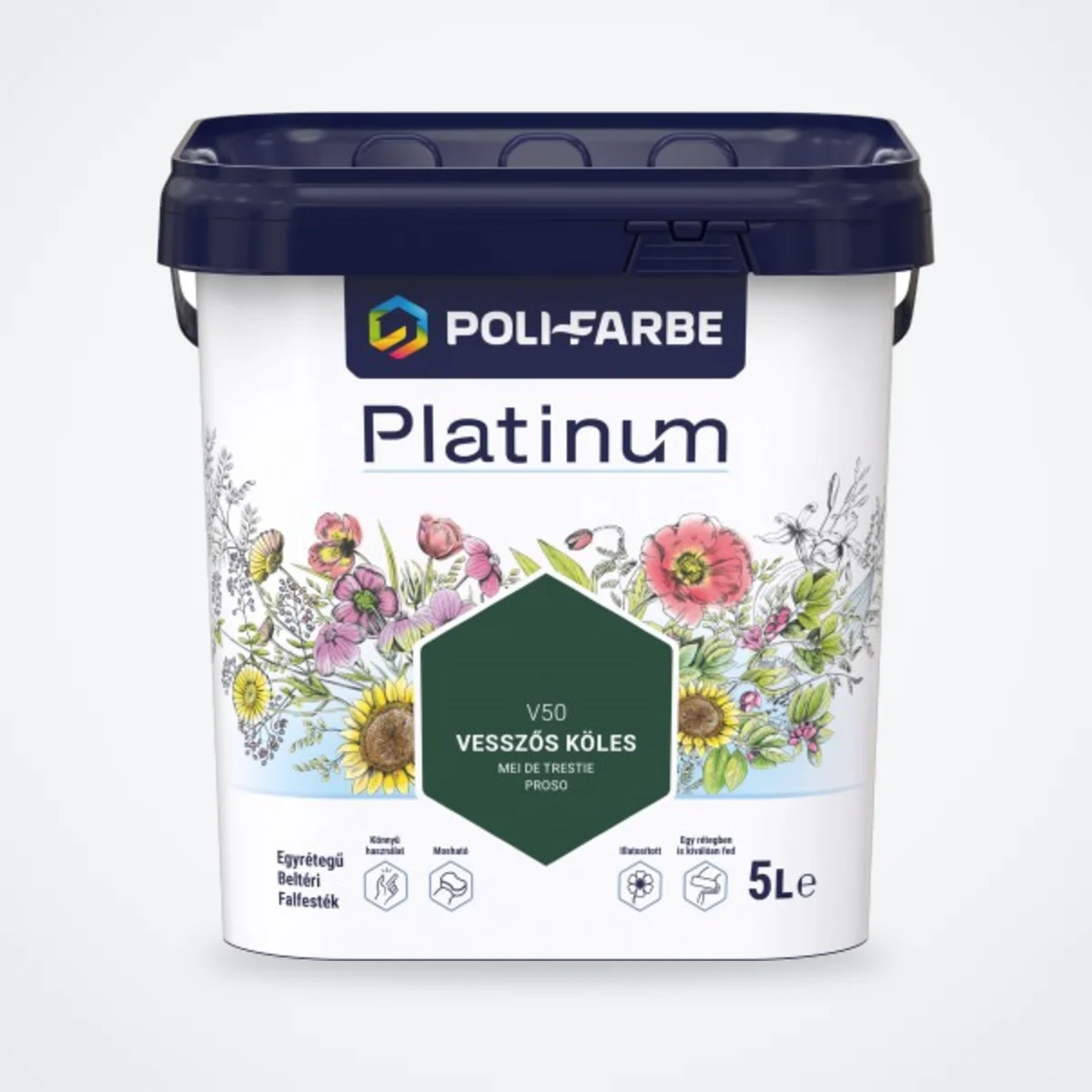 Poli-Farbe Platinum beltéri falfesték Vesszős köles V50 5 L – HelloMester Kecskemét