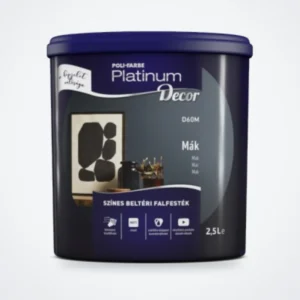 Poli-Farbe Platinum Decor színes beltéri falfesték Mák D60M 2,5 L – HelloMester Kecskemét