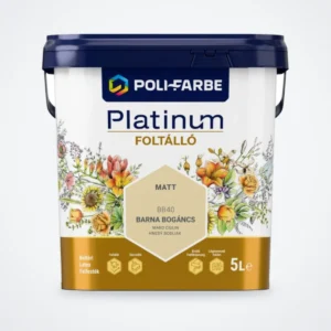 Poli-Farbe Platinum Foltálló latex falfesték Barna bogáncs BB40 5 L – HelloMester Kecskemét