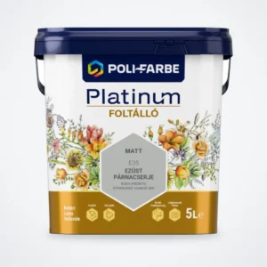 Poli-Farbe Platinum Foltálló latex falfesték Ezüst párnacserje E35 5 L – HelloMester Kecskemét