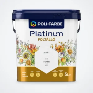 Poli-Farbe Platinum Foltálló latex falfesték Fehér F2 5 L – HelloMester Kecskemét