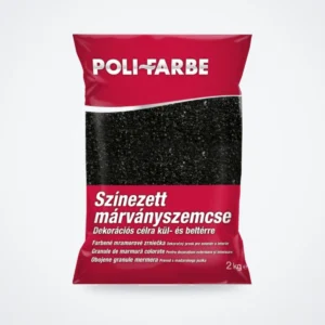 Poli-Farbe színezett márványszemcse fekete 1–1,5 mm 2 kg – HelloMester Kecskemét