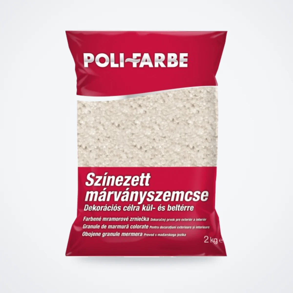 Poli-Farbe színezett márványszemcse natúr 0,5–1,2 mm 2 kg – HelloMester Kecskemét