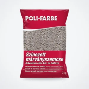 Poli-Farbe színezett márványszemcse világosszürke 0,5–1,2 mm 2 kg – HelloMester Kecskemét