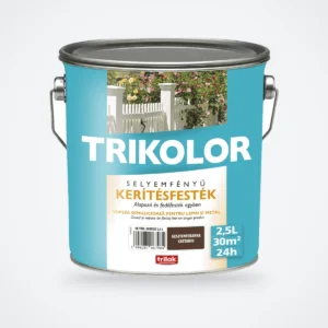Trikolor selyemfényű kerítésfesték – gesztenye, 2,5 L – HelloMester Kecskemét