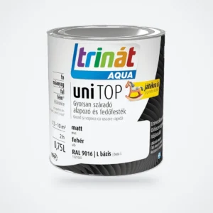 Trinát Aqua uniTOP matt alapozó és fedőfesték – RAL 9016 fehér, 0,75 L – HelloMester Kecskemét