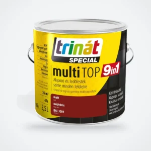 Trinát Special multiTOP 9in1 alapozó és fedőfesték – RAL 3009 oxidvörös, 2,5 L – HelloMester Kecskemét