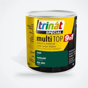 Trinát Special multiTOP 9in1 alapozó és fedőfesték – RAL 6005 mohazöld, 0,75 L – HelloMester Kecskemét