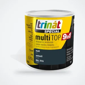 Trinát Special multiTOP 9in1 alapozó és fedőfesték – RAL 7016 antracit, 0,75 L – HelloMester Kecskemét