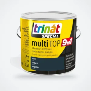 Trinát Special multiTOP 9in1 alapozó és fedőfesték – RAL 7016 antracit, 2,5 L – HelloMester Kecskemét