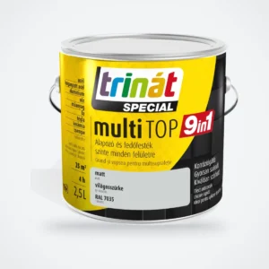 Trinát Special multiTOP 9in1 alapozó és fedőfesték – RAL 7035 világosszürke, 2,5 L – HelloMester Kecskemét
