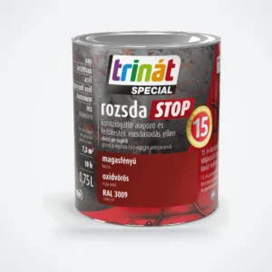 Trinát Special rozsdaSTOP magasfényű fémfesték rozsdára – RAL 3009 oxidvörös, 0,75 L – HelloMester Kecskemét