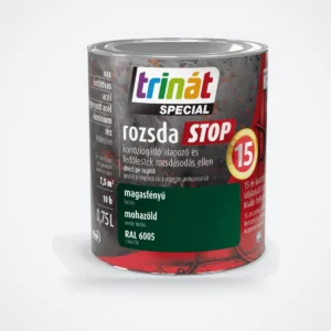Trinát Special rozsdaSTOP magasfényű fémfesték rozsdára – RAL 6005 mohazöld, 0,75 L – HelloMester Kecskemét