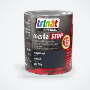 Trinát Special rozsdaSTOP magasfényű fémfesték rozsdára – RAL 7016 antracit, 0,75 L – HelloMester Kecskemét