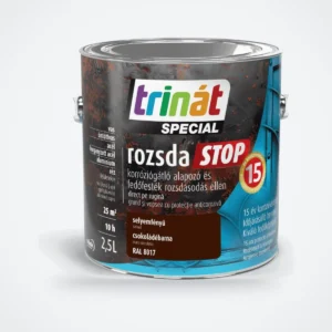 Trinát Special rozsdaSTOP magasfényű fémfesték rozsdára – RAL 8017 csokoládébarna, 2,5 L – HelloMester Kecskemét