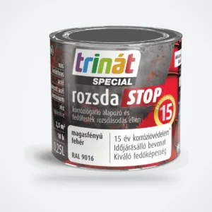 Trinát Special rozsdaSTOP magasfényű fémfesték rozsdára – RAL 9016 fehér, 0,25 L – HelloMester Kecskemét