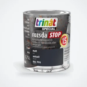 Trinát Special rozsdaSTOP matt fémfesték rozsdára – RAL 7016 antracit, 0,75 L – HelloMester Kecskemét