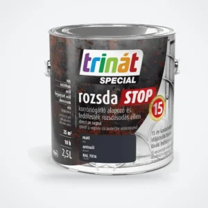 Trinát Special rozsdaSTOP matt fémfesték rozsdára – RAL 7016 antracit, 2,5 L – HelloMester Kecskemét