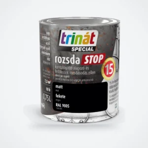 Trinát Special rozsdaSTOP matt fémfesték rozsdára – RAL 9005 fekete, 0,75 L – HelloMester Kecskemét
