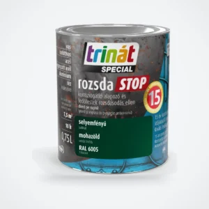 Trinát Special rozsdaSTOP selyemfényű fémfesték rozsdára – RAL 6005 mohazöld, 0,75 L – HelloMester Kecskemét