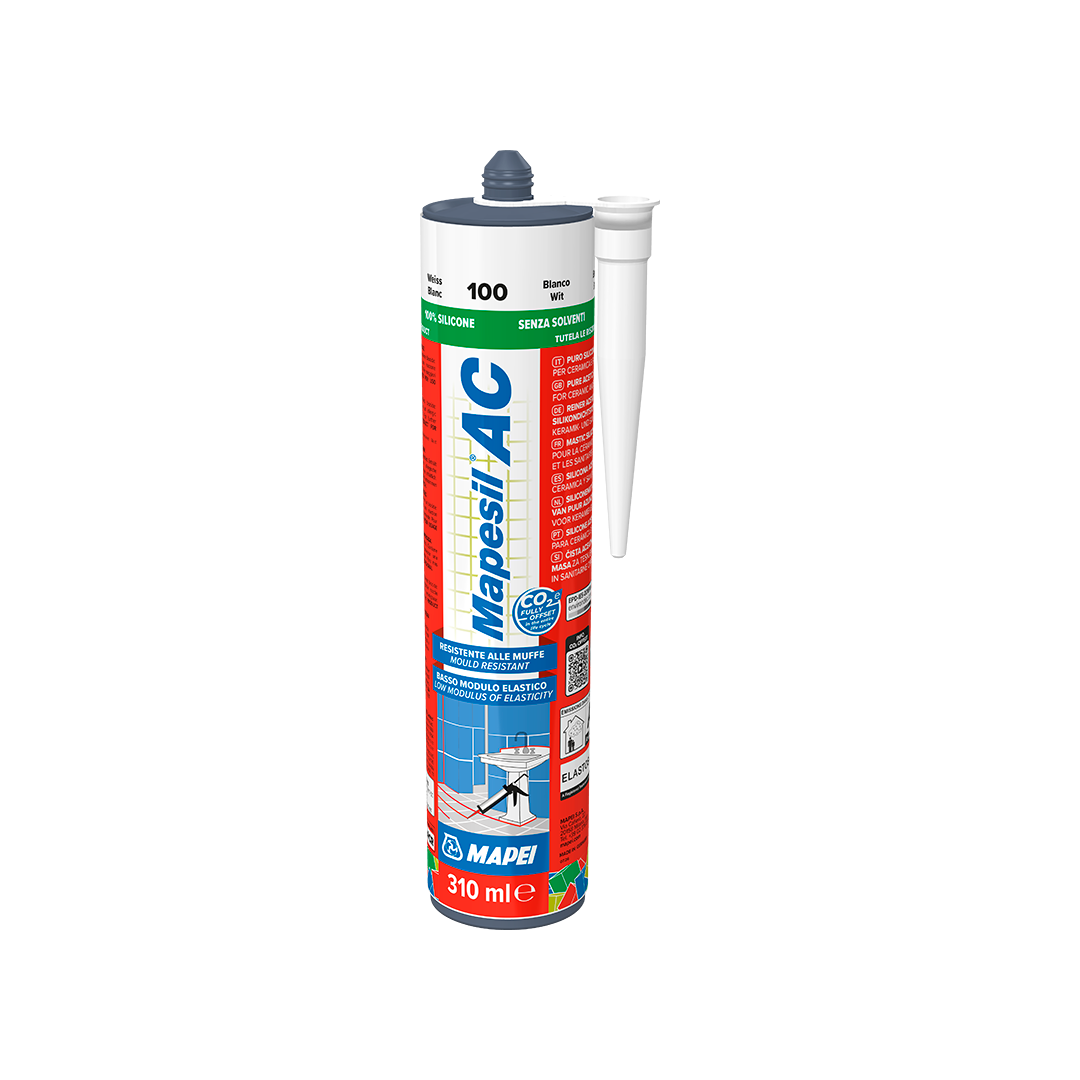 Mapei Mapesil AC 100 fehér penészálló szilikon 310 ml