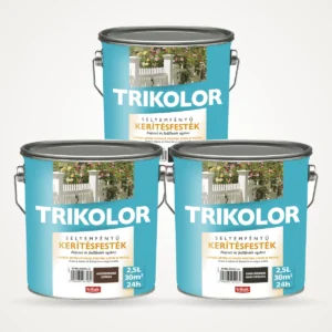 Trikolor selyemfényű kerítésfesték