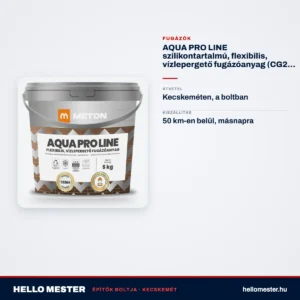 AQUA PRO LINE szilikontartalmú, flexibilis, vízlepergető fugázóanyag (CG2 WA) – műszaki adatok – HelloMester Kecskemét