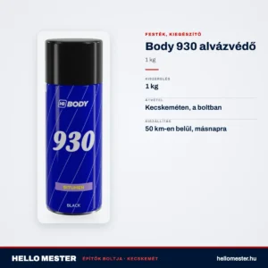 Body 930 alvázvédő 1 kg – műszaki adatok – HelloMester Kecskemét