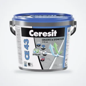 Ceresit CE 43 Ceramic & Stone széles fugázó 3–20 mm, 13 antracite, 5 kg – HelloMester Kecskemét