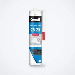 Ceresit CS 25 Express gyorskötésű szaniter szilikon, 01 fehér, 280 ml – HelloMester Kecskemét