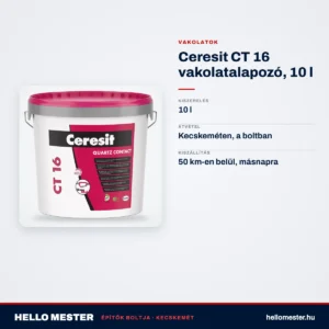 Ceresit CT 16 vakolatalapozó, 10 l – műszaki adatok – HelloMester Kecskemét