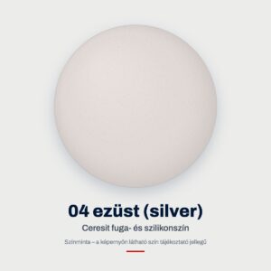Ceresit fuga- és szilikonszín: 04 ezüst (silver) – színminta