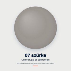 Ceresit fuga- és szilikonszín: 07 szürke – színminta