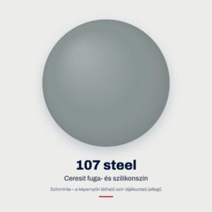Ceresit fuga- és szilikonszín: 107 steel – színminta