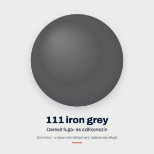 Ceresit fuga- és szilikonszín: 111 iron grey – színminta