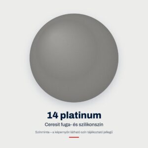 Ceresit fuga- és szilikonszín: 14 platinum – színminta