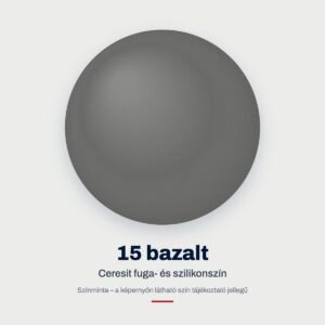 Ceresit fuga- és szilikonszín: 15 bazalt – színminta
