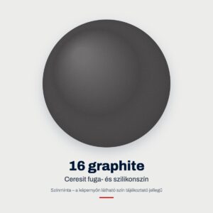 Ceresit fuga- és szilikonszín: 16 graphite – színminta