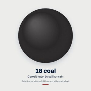 Ceresit fuga- és szilikonszín: 18 coal – színminta