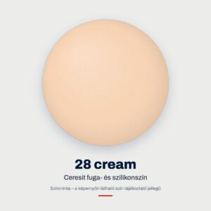 Ceresit fuga- és szilikonszín: 28 cream – színminta