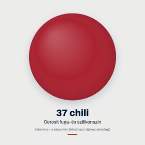 Ceresit fuga- és szilikonszín: 37 chili – színminta
