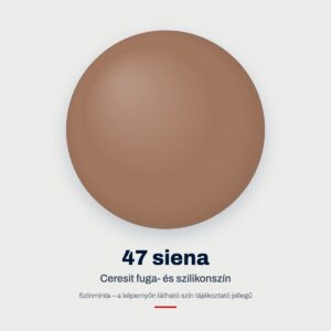Ceresit fuga- és szilikonszín: 47 siena – színminta