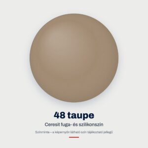 Ceresit fuga- és szilikonszín: 48 taupe – színminta